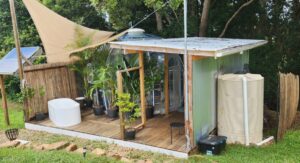 A complete Lucidome glamping set-up